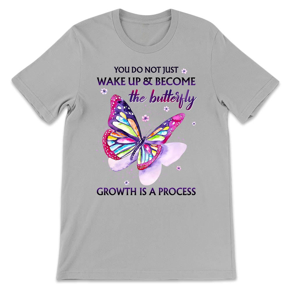 Butterfly Growth Is A Process NNRZ2303010Y Light Classic T Shirt