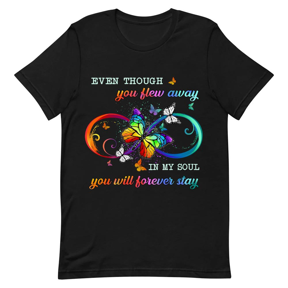 Butterfly Memorial In My Soul You Forever Stay NNRZ2303004Y Dark Classic T Shirt