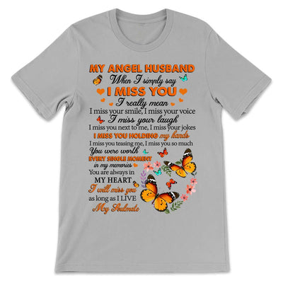 Butterfly My Angel Husband NNRZ2403015Y Light Classic T Shirt