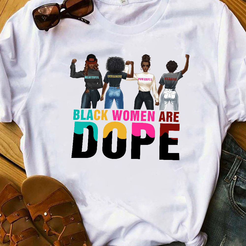 BWM Black Women Are Dope QUAZ1410009Z Light Classic T Shirt