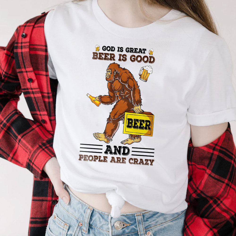 Camping God Is Great Beer Is Good And People Are Crazy HHAY0905010Y Light Classic T Shirt