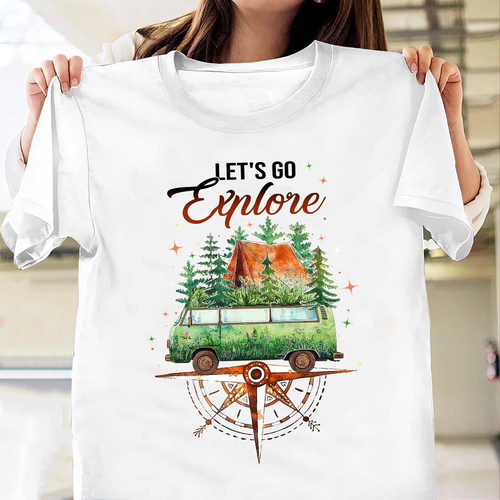 Camping It Is Time For A New Adventure NNRZ1405003Y Light Classic T Shirt