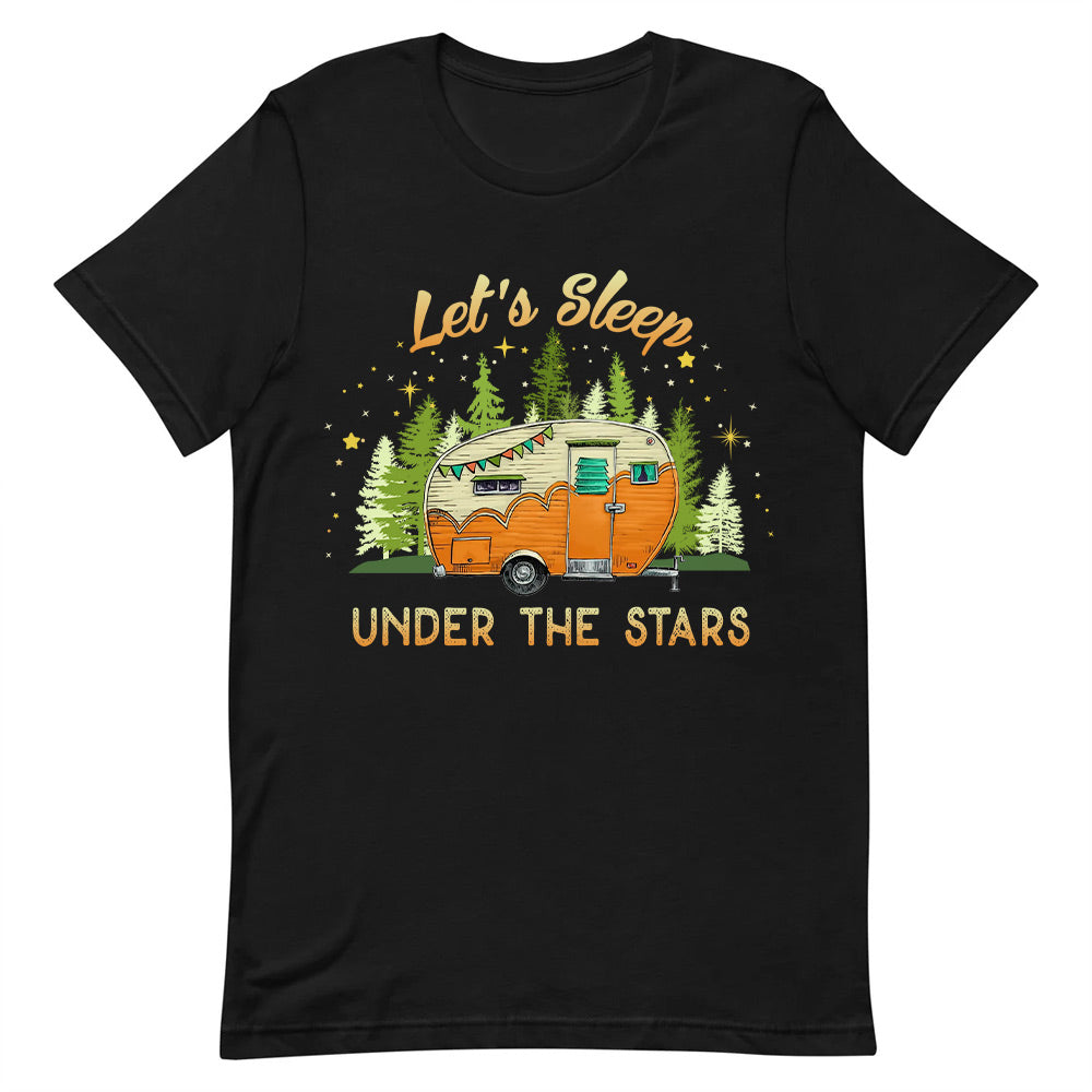 Camping Lets Sleep Under The Stars DNRZ1005002Y Dark Classic T Shirt