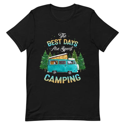 Camping The Best Days Are Spent Camping NNRZ1005003Y Dark Classic T Shirt