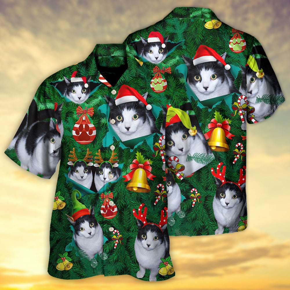 Cat Lovely Cat Christmas - Hawaiian Shirt - Owls Matrix LTD