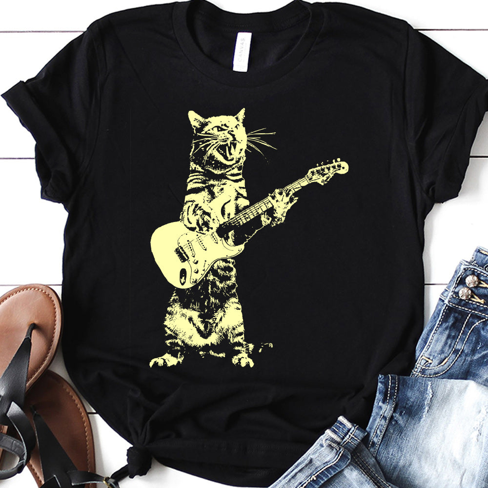 Cat Guitar ABQZ1810002Z Dark Classic T Shirt