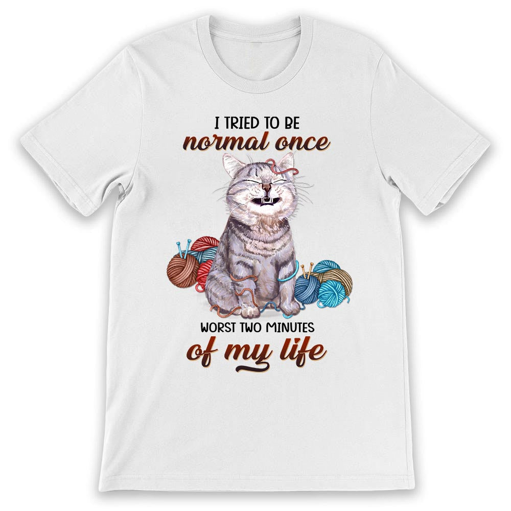 Cat I Tried To Normal Once Cattitude NNRZ0903014Y Light Classic T Shirt