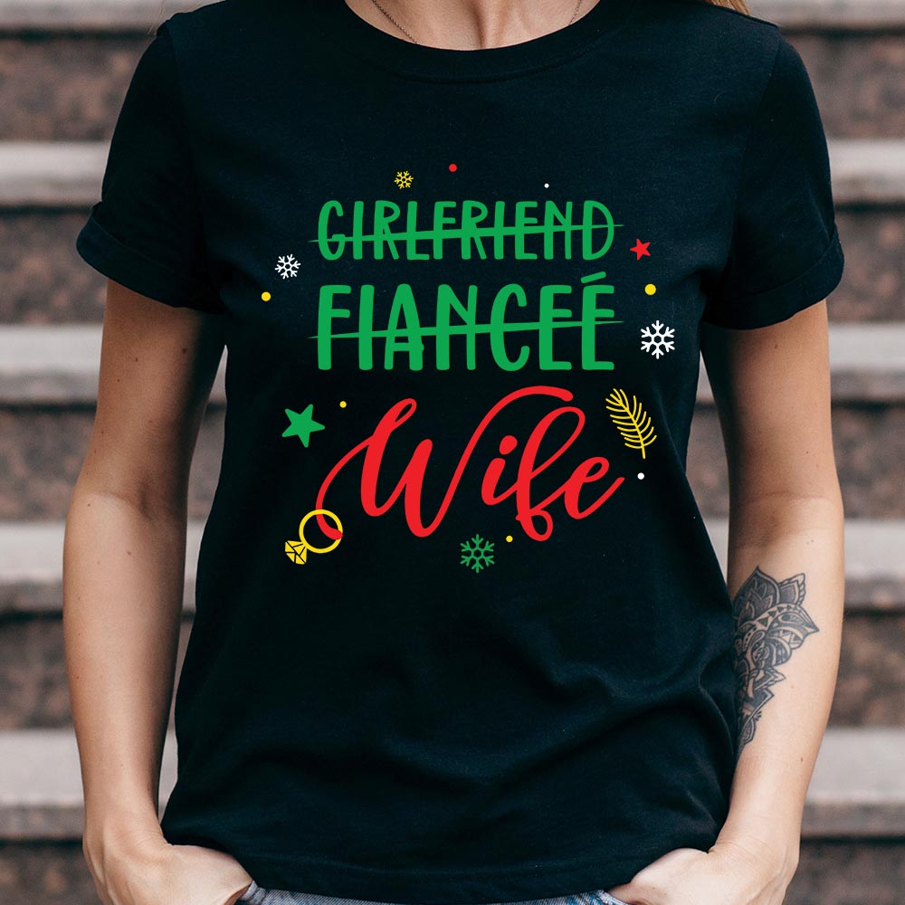 Christmas Gift Girlfriend Fiancee Wife NNRZ2408003Y Dark Classic T Shirt