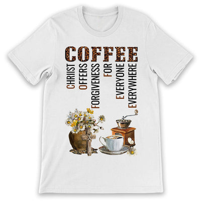 Coffee Faith Christ Offers PVQZ0806001Y Light Classic T Shirt