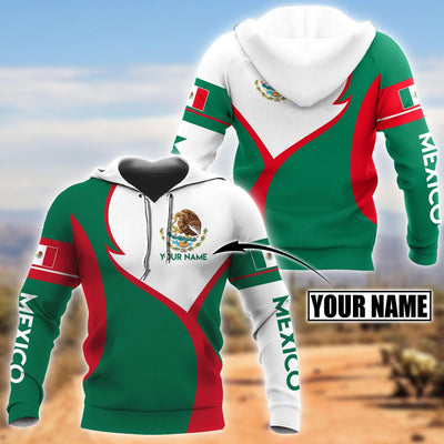 Mexico Green And Red Style Personalized - Hoodie - Owls Matrix LTD
