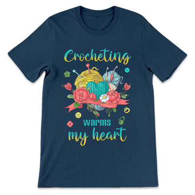 Crochet Lover Crocheting Warms My Heart MHRZ1106003Y Dark Classic T Shirt