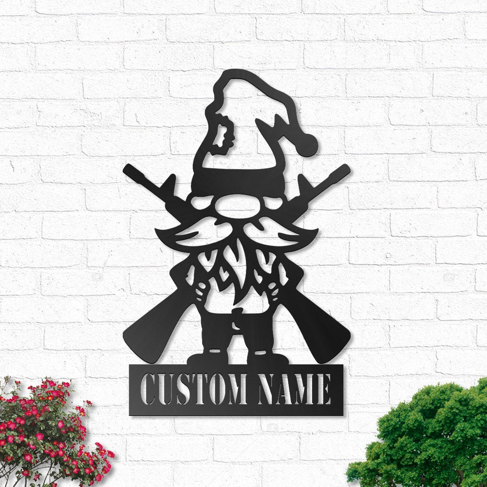 Gnome Gun Personalized - Led Light Metal - Owls Matrix LTD