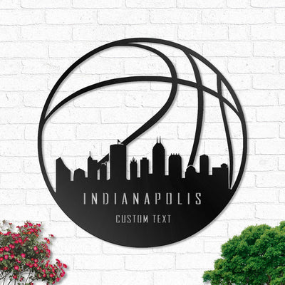 Basketball Indiana Personalized - Led Light Metal - Owls Matrix LTD