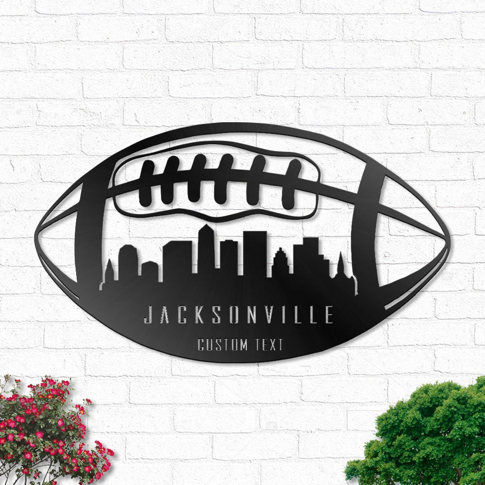 Football Jacksonville Personalized - Led Light Metal - Owls Matrix LTD