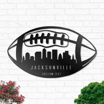 Football Jacksonville Personalized - Led Light Metal - Owls Matrix LTD