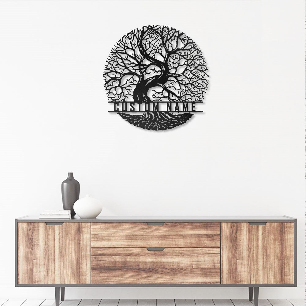 Tree Of Life Just Mythical Personalized - Led Light Metal - Owls Matrix LTD