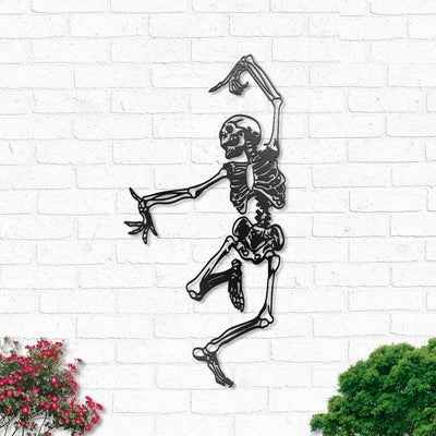 Halloween Dancing Skeleton - Led Light Metal - Owls Matrix LTD