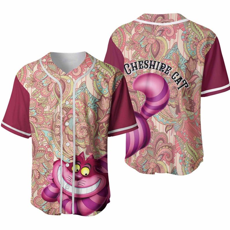 Disney Alice Wonderland Cheshire Cat Baseball Jersey 333 Gift For Lover Jersey