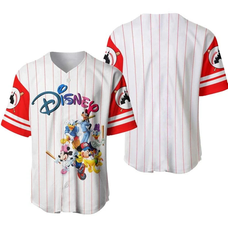 Disney Baseball Jersey,cartoon Mickey And Friends 3456 Gift For Lover Jersey