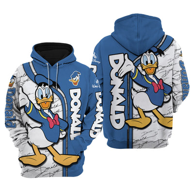 Donald Duck Disney Unisex Cartoon Graphic 3D Hoodie