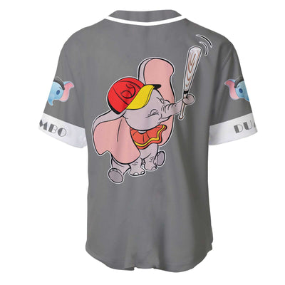 Dumbo Elephant Custom name Disney Personalized Unisex Cartoon Custom Baseball Jersey