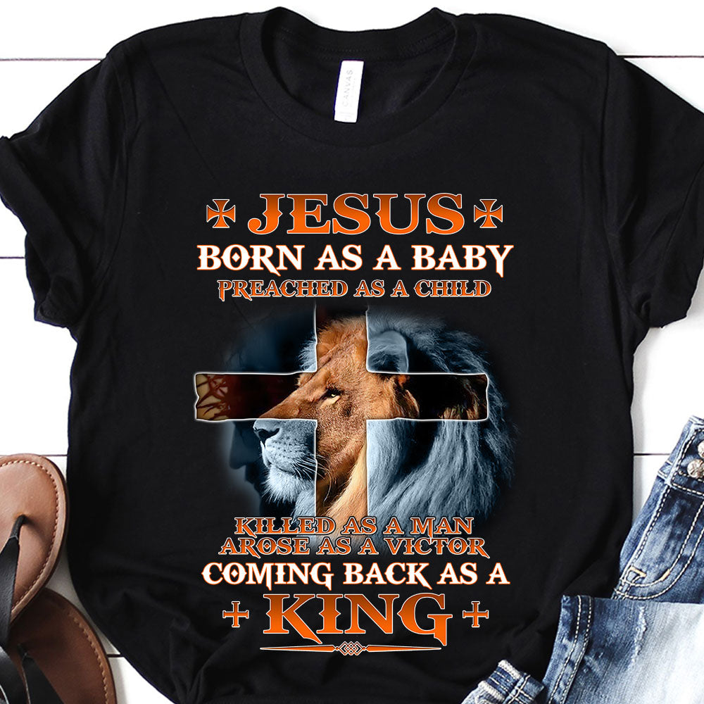 FAITH Jesus Born As Baby TTAZ1210021Z Dark Classic T Shirt