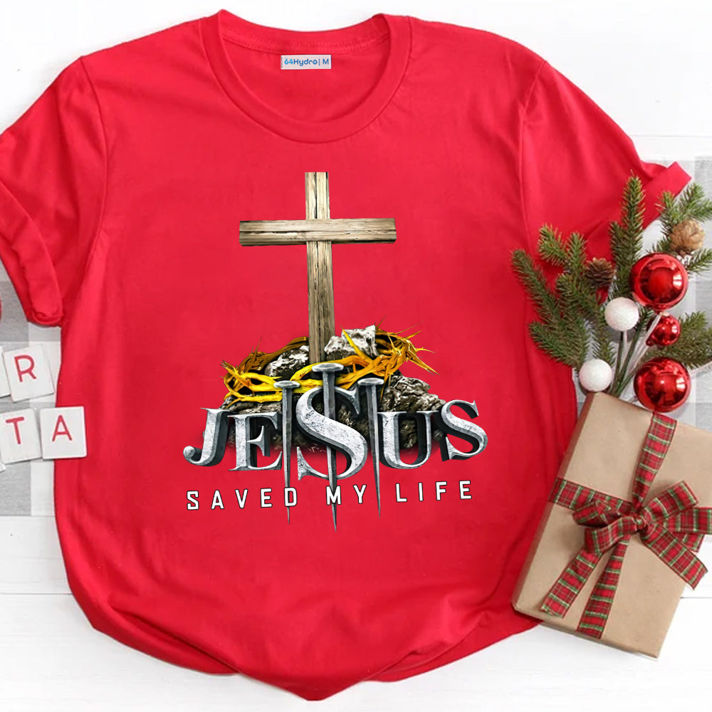 Faith Jesus Saved My Life HALZ1611018Z Dark Classic T Shirt