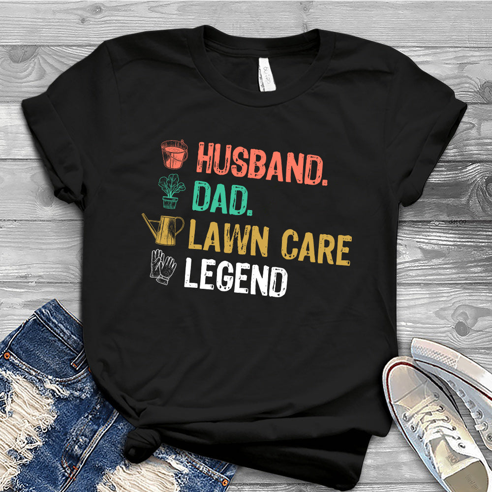 Father Gift Husband Dad Lawn Care Legend DNAY0908001Y Dark Classic T Shirt