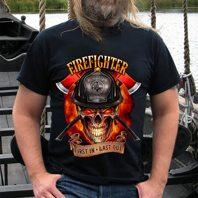 Firefighter Skull ADAA1310009Z Dark Classic T Shirt
