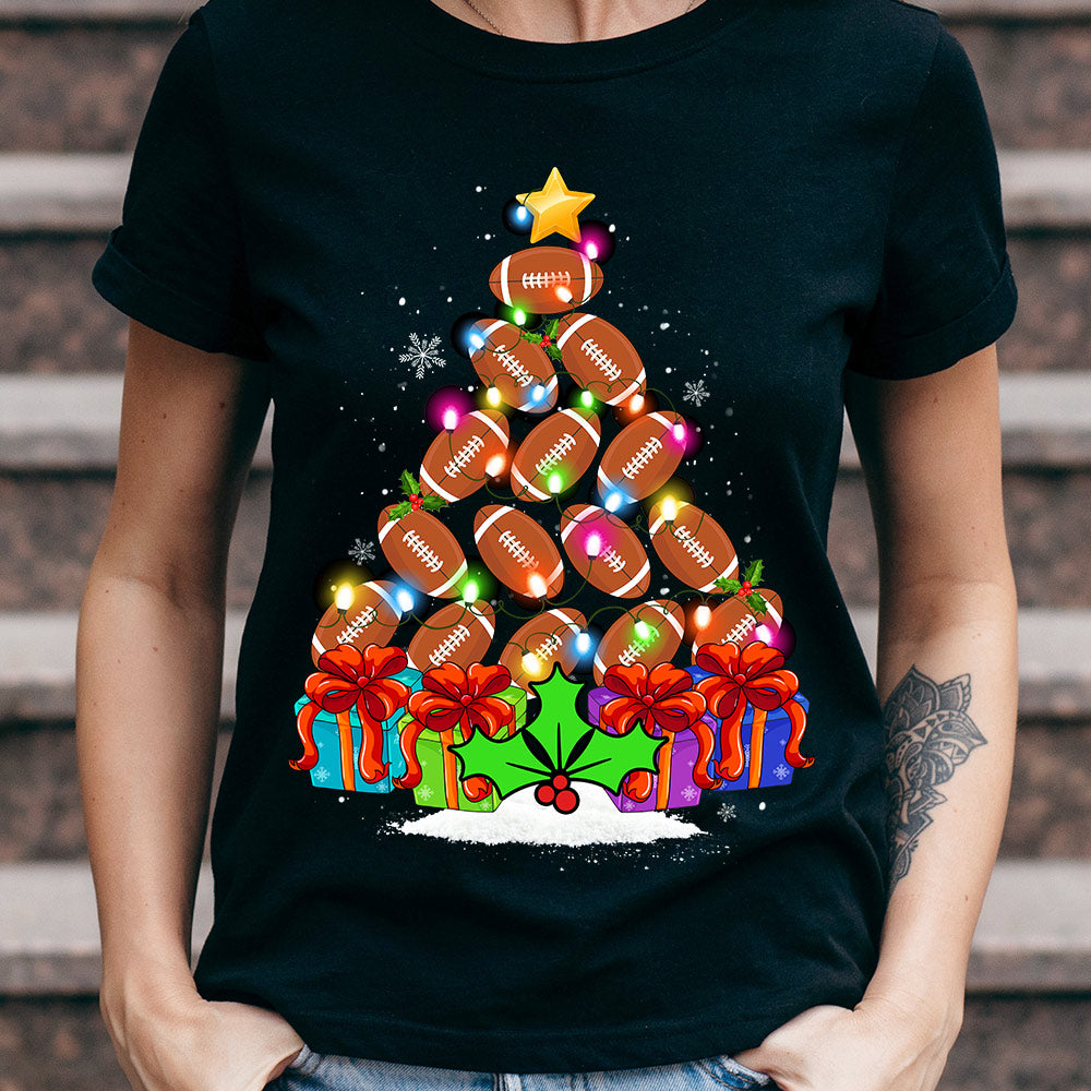 Football Christmas Tree NNRZ0311086Z Dark Classic T Shirt