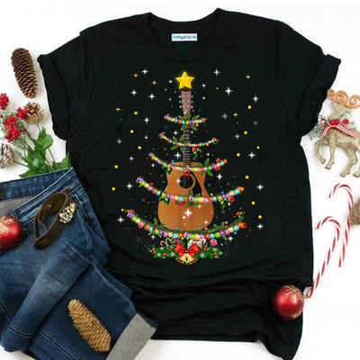 Guitar Christmas Tree DNGB0311013Z Dark Classic T Shirt