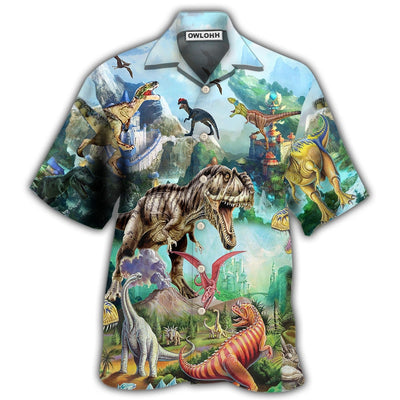 Hawaiian Shirt / Adults / S Dinosaur World Summer Sky Cool - Hawaiian Shirt - Owls Matrix LTD