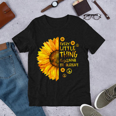 Hippie Every Thing Is Gonna Be Alright MDGB1703002Y Dark Classic T Shirt
