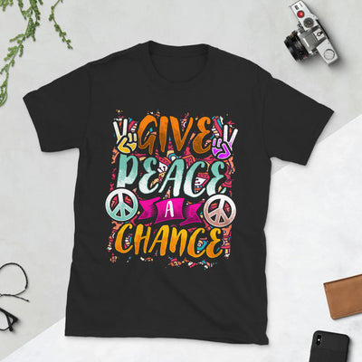 Hippie Give Peace A Chance DNGB1803001Y Dark Classic T Shirt