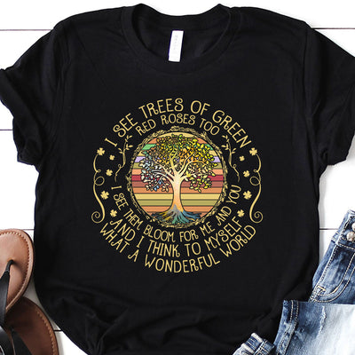 Hippie I See Trees Of Green HHQZ1410007Z Dark Classic T Shirt