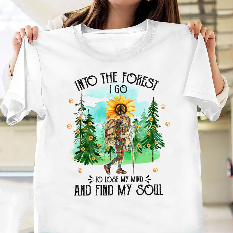 Hippie Into The Forest A Go DNGB1703007Y Light Classic T Shirt