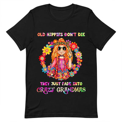 Hippie Old Hippie Dont Die DNGB1703005Y Dark Classic T Shirt