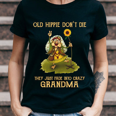 Hippie Old Hippie Dont Die MDGB1703003Y Dark Classic T Shirt