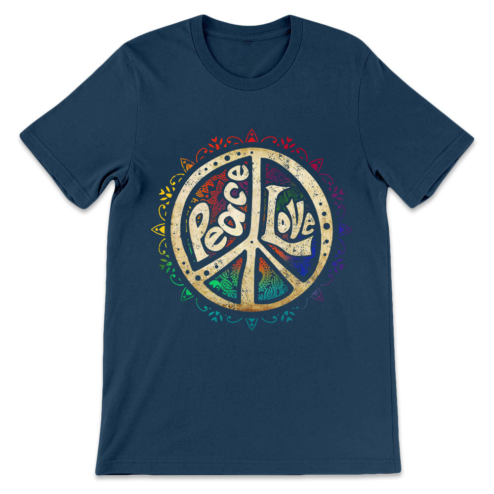 Hippie Peace Love HHQZ1310047Z Dark Classic T Shirt
