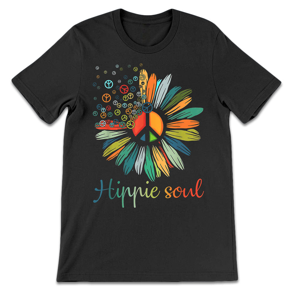 Hippie Soul Flower ANQZ1310044Z Dark Classic T Shirt