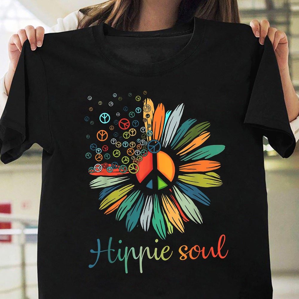 Hippie Soul Flower ANQZ1310044Z Dark Classic T Shirt