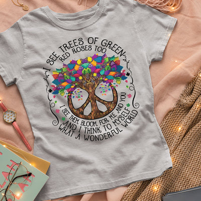 Hippie What A Wonderful World DNGB1803007Y Light Classic T Shirt