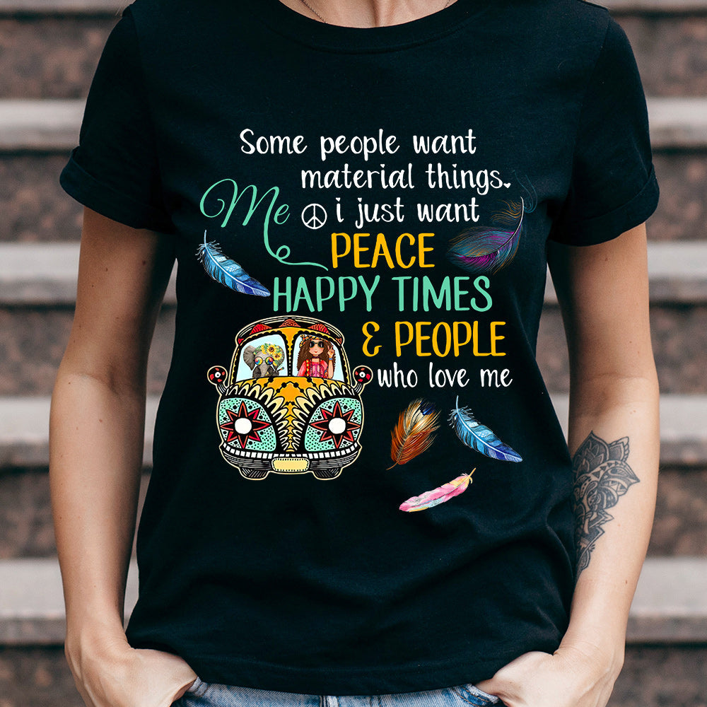 Hippie Who Love Me MDGB1803002Y Dark Classic T Shirt