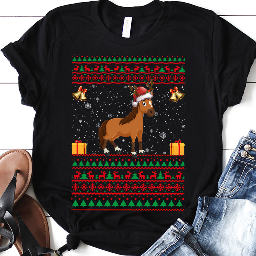 Horse Christmas ACAA1910009Z Dark Classic T Shirt
