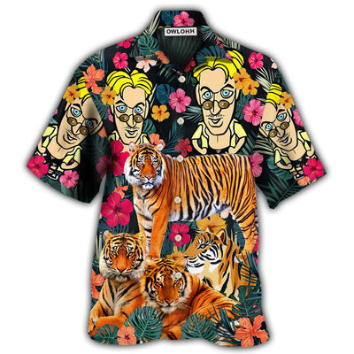 Hawaiian Shirt / Adults / S Tiger Be A Jungle Tiger and Comics-Figure - Hawaiian Shirt - Owls Matrix LTD