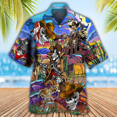 Cowboy Pirates Skull Love Life Cool - Hawaiian Shirt - Owls Matrix LTD