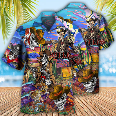 Cowboy Pirates Skull Love Life Cool - Hawaiian Shirt - Owls Matrix LTD