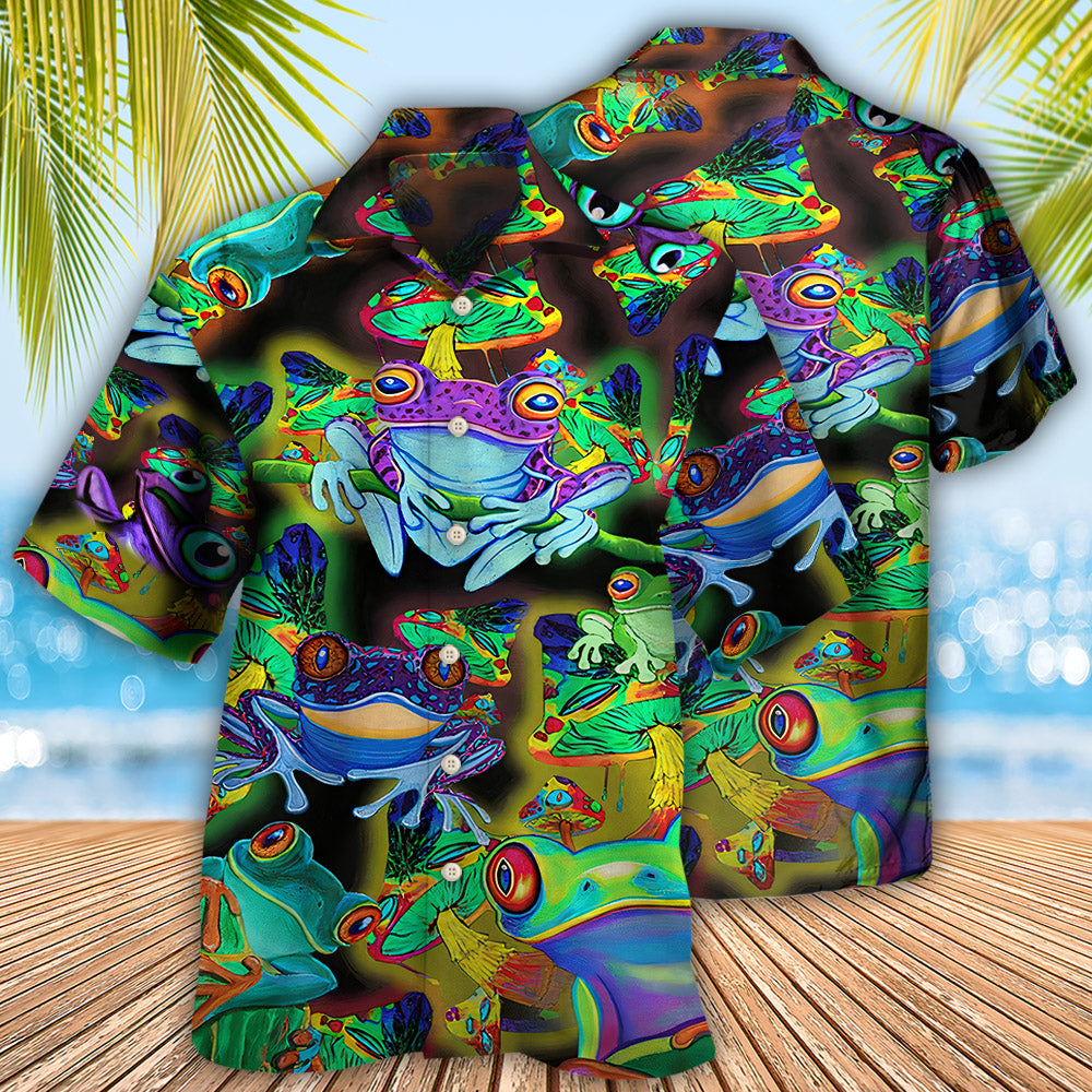 Frog Lover Stunning Neon - Hawaiian Shirt - Owls Matrix LTD