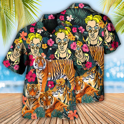 Tiger Be A Jungle Tiger and Comics-Figure - Hawaiian Shirt - Owls Matrix LTD