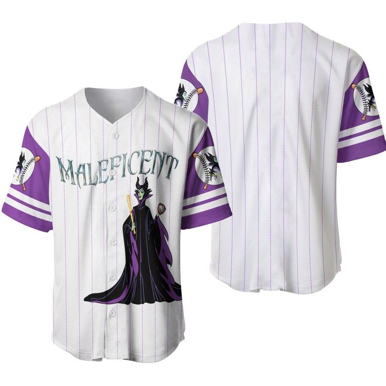 Maleficent Disney Baseball Jersey, Disney Characters 222 Gift For Lover Jersey